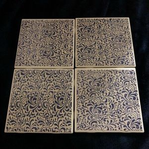 Handmade ceramic coasters